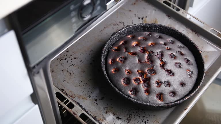 Burned cake